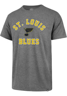 47 St Louis Blues Grey Varsity Arch Super Rival Short Sleeve T Shirt