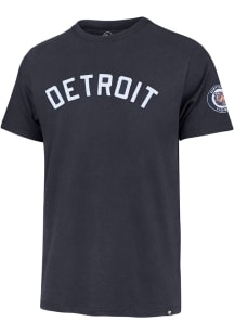 47 Detroit Tigers Navy Blue City Wordmark Fieldhouse Short Sleeve Fashion T Shirt