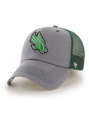 47 North Texas Mean Green Mens Grey Blue Mountain Closer Flex Hat