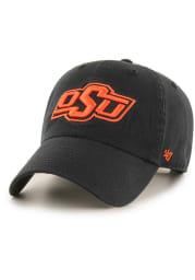 47 Oklahoma State Cowboys Clean Up Adjustable Hat - Black