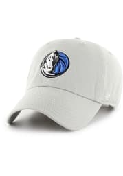 47 Dallas Mavericks Clean Up Adjustable Hat - Grey