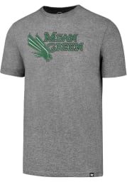 47 North Texas Mean Green Grey Big Logo Short Sleeve T Shirt