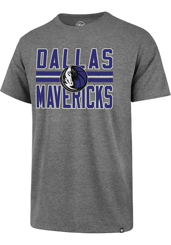 47 Dallas Mavericks Grey Block Club Short Sleeve T Shirt