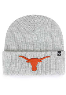 47 Texas Longhorns Grey Brain Freeze Cuff Mens Knit Hat