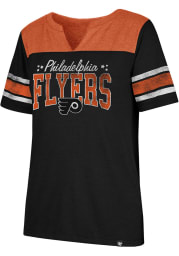47 Philadelphia Flyers Womens Black Match Short Sleeve T-Shirt