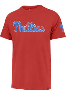 47 Philadelphia Phillies Red Wordmark Fieldhouse Short Sleeve Fashion T Shirt