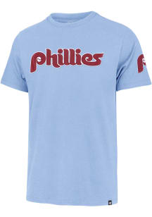 47 Philadelphia Phillies Light Blue Wordmark Fieldhouse Short Sleeve Fashion T Shirt