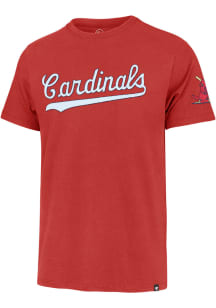 47 St Louis Cardinals Red Wordmark Fieldhouse Short Sleeve Fashion T Shirt