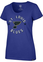 47 St Louis Blues Womens Blue Powergrab Short Sleeve T-Shirt