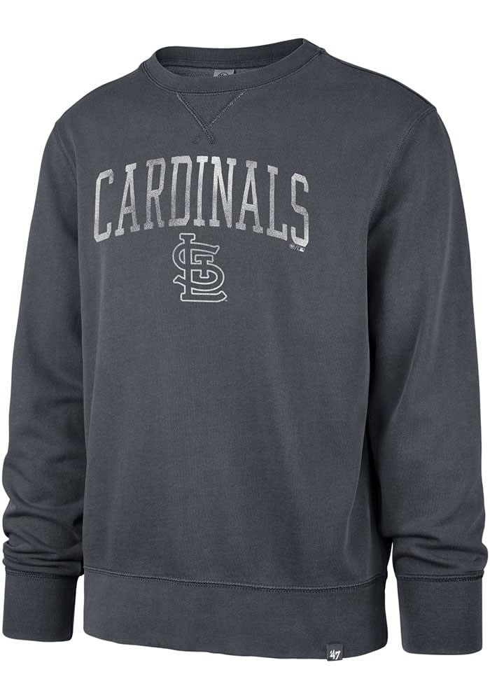 St Louis Cardinals Womens Blue Washed Crew Sweatshirt