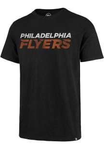 47 Philadelphia Flyers Black Grit Wordmark Scrum Short Sleeve Fashion T Shirt