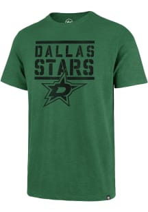 47 Dallas Stars Kelly Green Letterpress Scrum Short Sleeve Fashion T Shirt