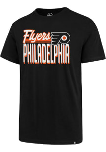 47 Philadelphia Flyers Black Splitter Short Sleeve T Shirt