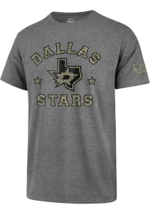 47 Dallas Stars Grey Camo Club Short Sleeve T Shirt