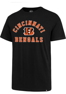 47 Cincinnati Bengals Black Varsity Arch Super Rival Short Sleeve T Shirt