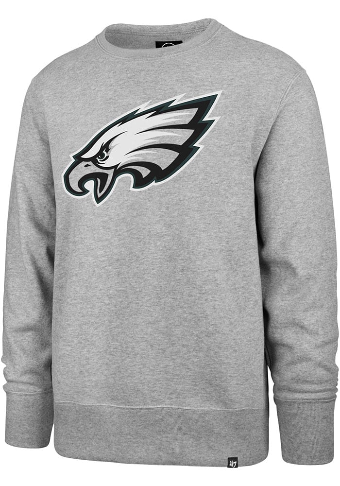 47 Philadelphia Eagles Mens Black Headline Crew Long Sleeve Crew Sweatshirt