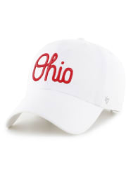47 Ohio State Buckeyes Script Clean Up Adjustable Hat - White