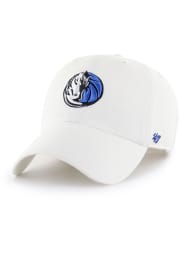 47 Dallas Mavericks Clean Up Adjustable Hat - White