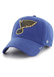 47 St Louis Blues Blue Sparkle Clean Up Womens Adjustable Hat
