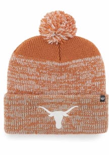 47 Texas Longhorns Burnt Orange Static Cuff Mens Knit Hat