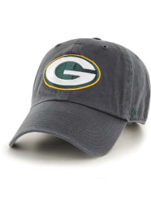 47 Green Bay Packers Clean Up Adjustable Hat - Charcoal