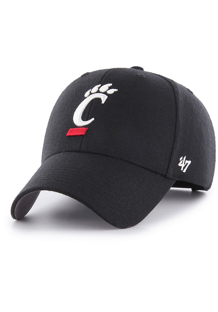 47 Cincinnati Bearcats CINCINNATI BEARCATS BLACK 47 MVP Adjustable Hat - Black