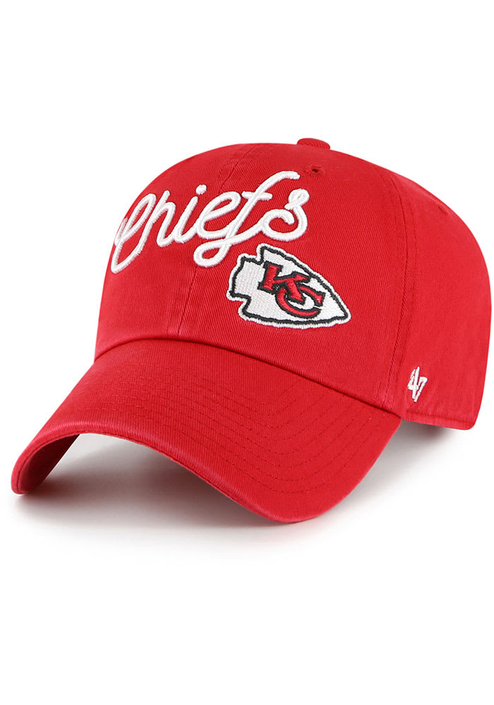 47 Kansas City Chiefs Red KANSAS CITY CHIEFS RED MILLIE 47 CLEAN UP Womens Adjustable Hat