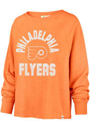 47 Philadelphia Flyers Womens Orange Emerson Crew Sweatshirt