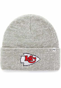 47 Kansas City Chiefs Grey Brain Freeze Cuff Mens Knit Hat