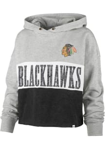 47 Chicago Blackhawks Womens Black Lizzy Hooded Sweatshirt