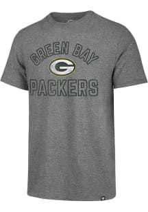 47 Green Bay Packers Grey Hollarc Match Short Sleeve Fashion T Shirt