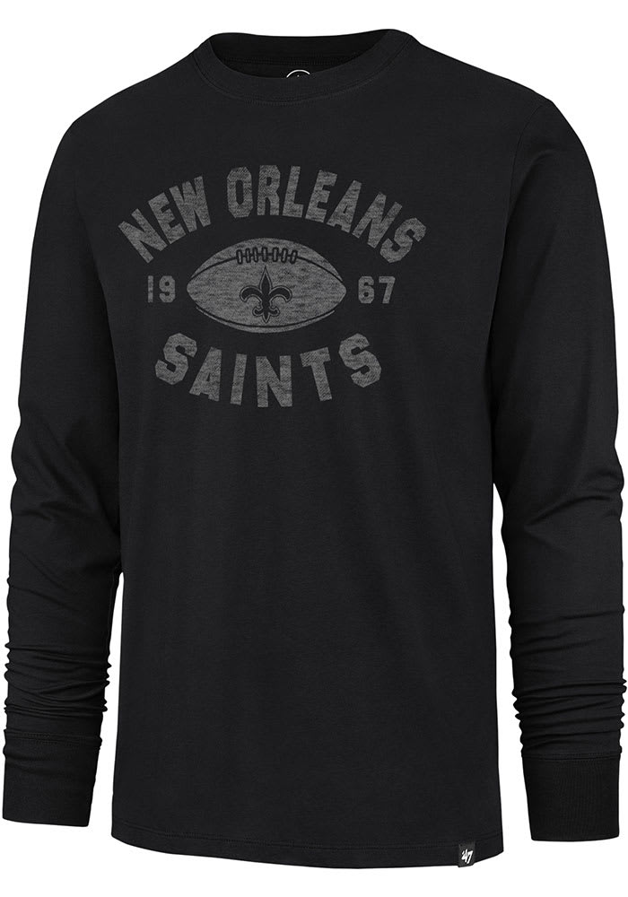 Men's '47 Black New Orleans Saints All Arch Franklin T-Shirt Size: Small