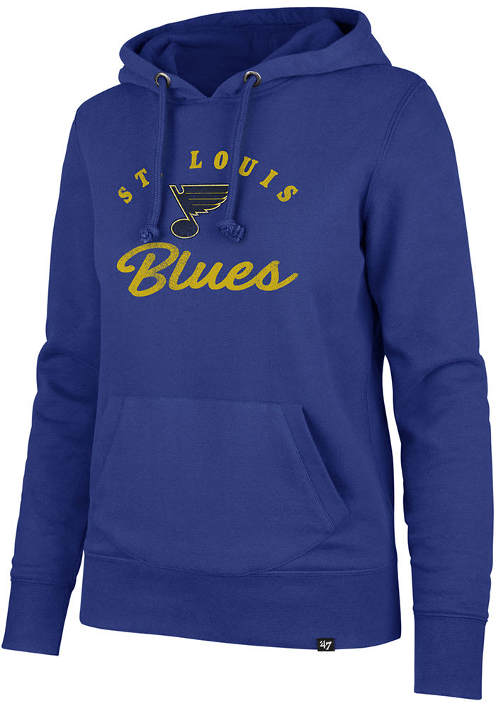 47 St Louis Blues Womens Blue Headline Hooded Sweatshirt