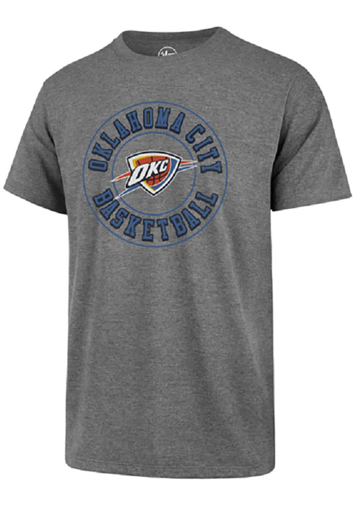 47 Oklahoma City Thunder Grey Charge Club Short Sleeve T Shirt