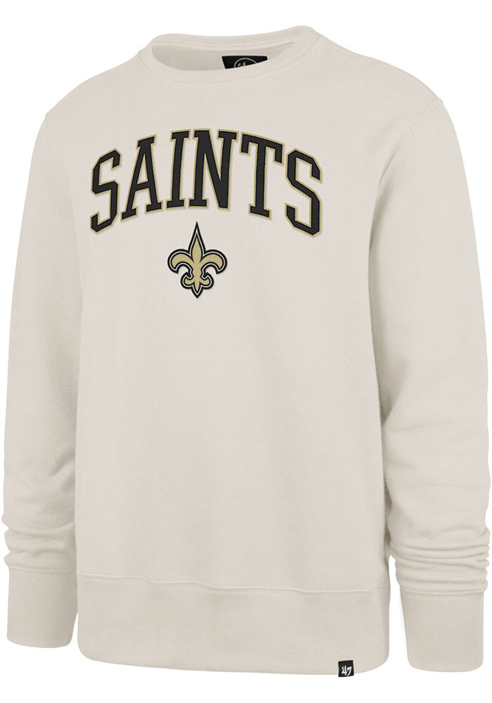 47 New Orleans Saints Mens White Arch Gamebreak Long Sleeve Fashion Sweatshirt