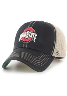 47 Black Ohio State Buckeyes Logo Trawler Clean Up Adjustable Hat