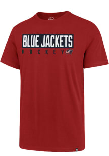 47 Columbus Blue Jackets Red Block Super Rival Short Sleeve T Shirt