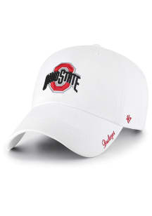 47 Ohio State Buckeyes White Miata Clean Up Womens Adjustable Hat