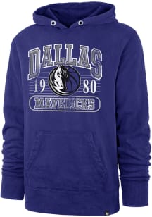 47 Dallas Mavericks Mens Blue Crosby Long Sleeve Hoodie