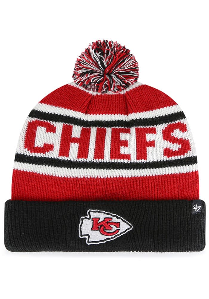 Lids Kansas City Chiefs '47 Youth Hangtime Cuffed Knit Hat with Pom -  Red/Black