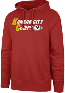 47 Kansas City Chiefs Mens Red Regional Headline Long Sleeve Hoodie