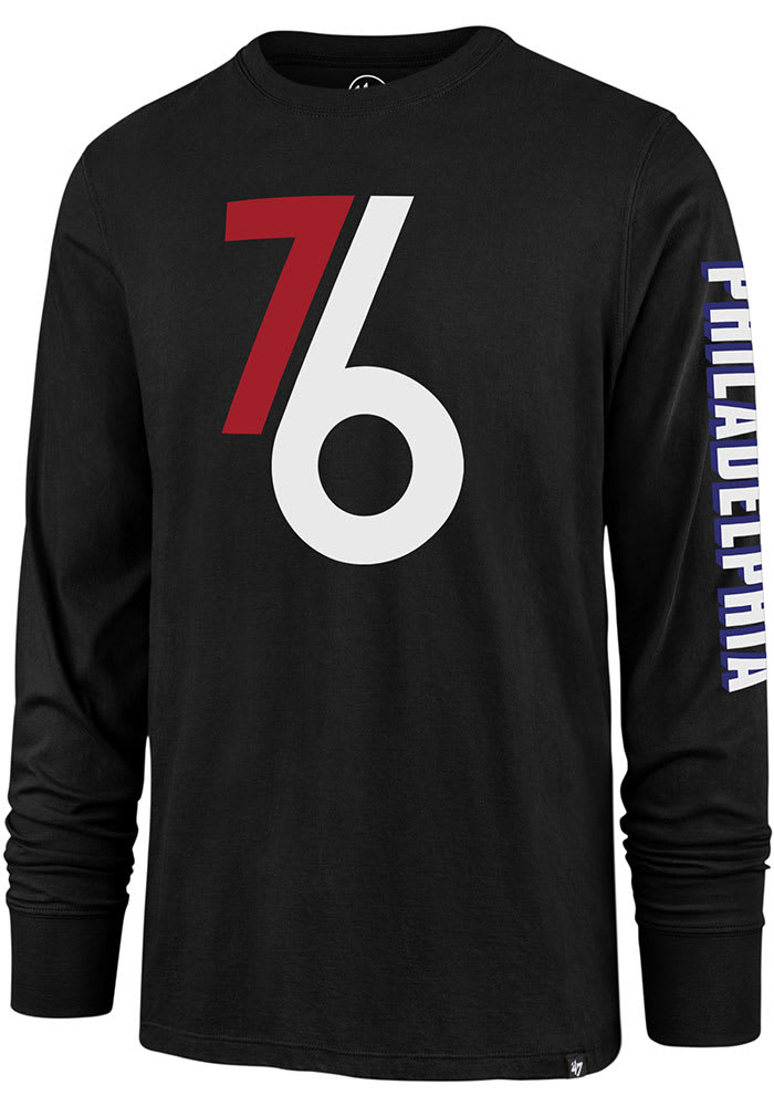 47 76ers City Series Rival Long Sleeve T Shirt Black