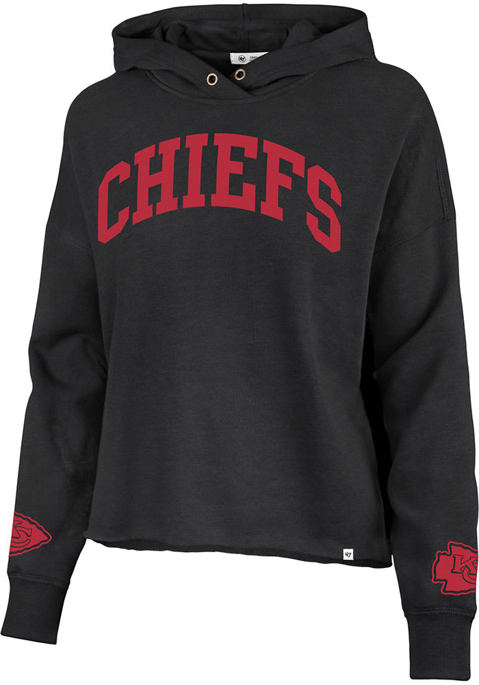 47 Kansas City Chiefs Womens Black Olivia Hooded Sweatshirt
