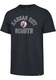 47 Kansas City Scouts Navy Blue Hollow Arch Short Sleeve Fashion T Shirt