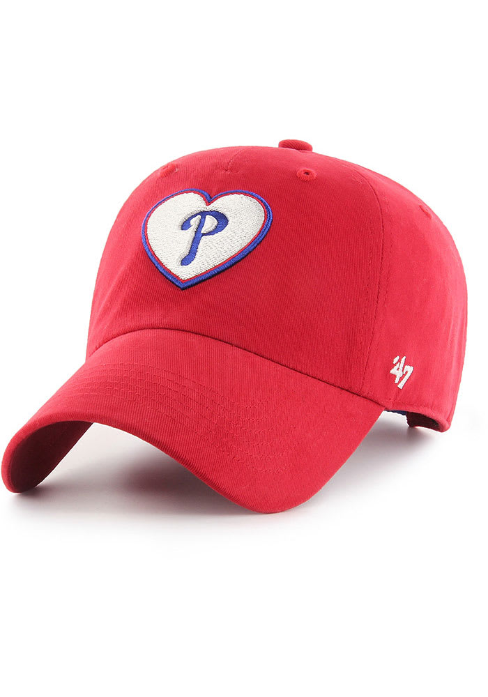 47 Philadelphia Phillies Red Courtney Clean Up Womens Adjustable Hat