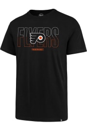 47 Philadelphia Flyers Black Split Squad Super Rival Short Sleeve T Shirt