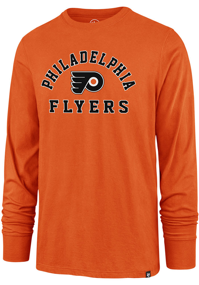 47 Philadelphia Flyers Orange Varsity Arch Super Rival Long Sleeve T Shirt