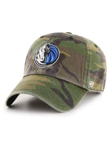 47 Dallas Mavericks Camo Clean Up Adjustable Hat - Green