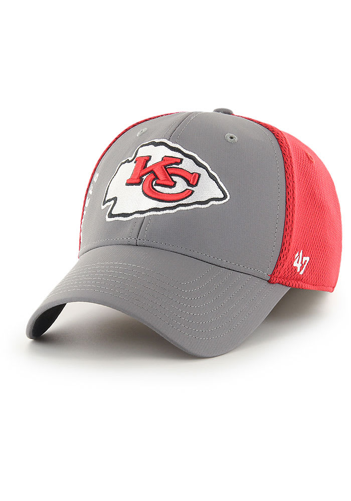 47 Kansas City Chiefs Mens Grey Wycliff Contender Flex Hat