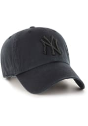 47 New York Yankees Tonal Clean Up Adjustable Hat - Black